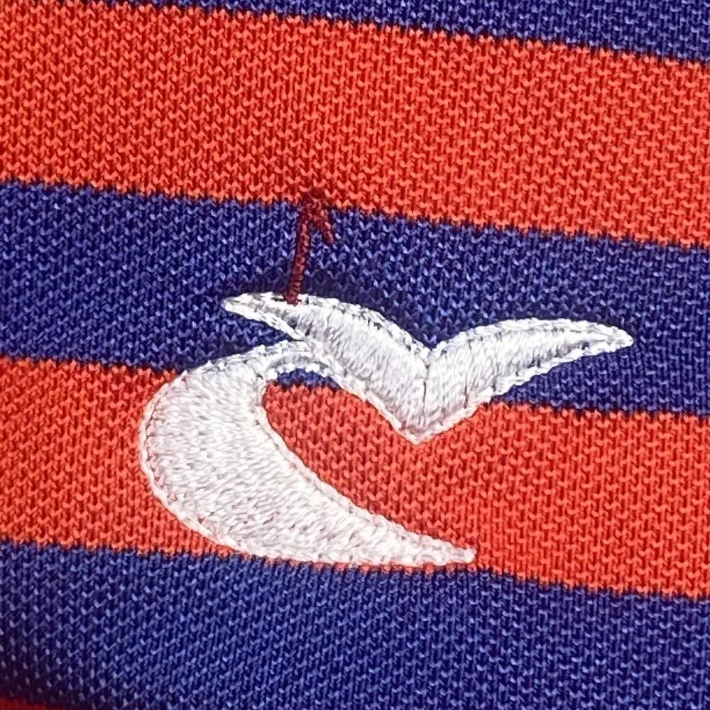 Ralph Lauren RLX Shirt Men's XL Blue Red Stripe Pocket Polo Golf Tennis